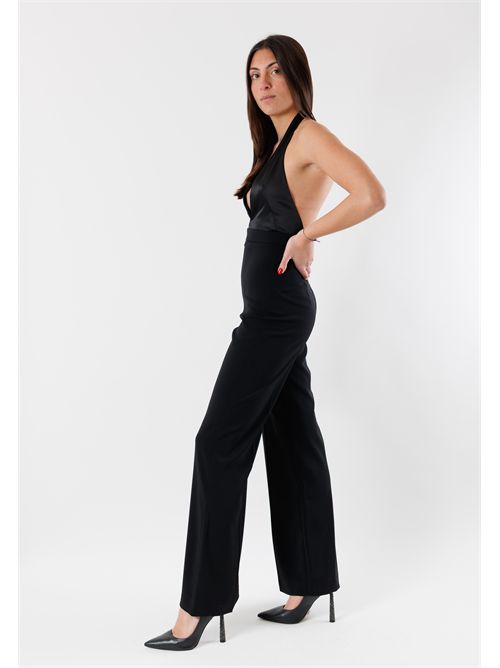 Elegant jumpsuit with deep neckline 8T0052A6F5 PATRIZIA PEPE | 8T0052A6F5K103