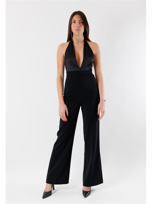 Elegant jumpsuit with deep neckline 8T0052A6F5 PATRIZIA PEPE | 8T0052A6F5K103