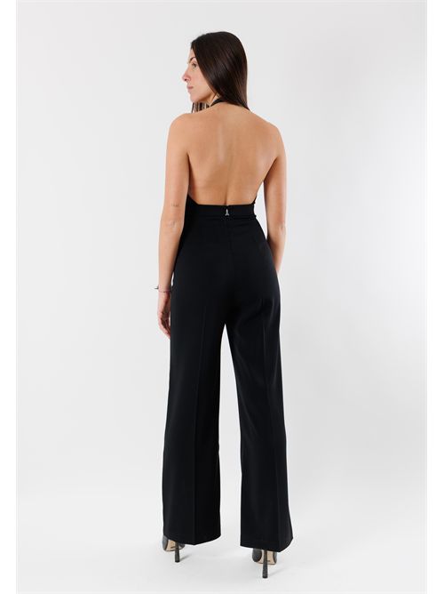 Elegant jumpsuit with deep neckline 8T0052A6F5 PATRIZIA PEPE | 8T0052A6F5K103