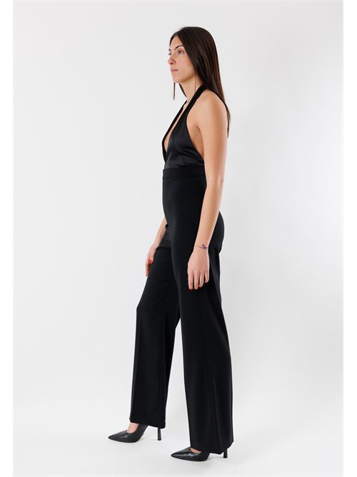 Elegant jumpsuit with deep neckline 8T0052A6F5 PATRIZIA PEPE | 8T0052A6F5K103