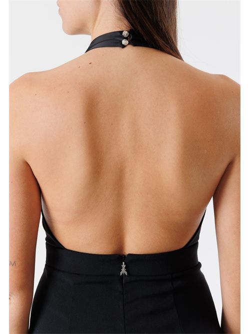 Elegant jumpsuit with deep neckline 8T0052A6F5 PATRIZIA PEPE | 8T0052A6F5K103
