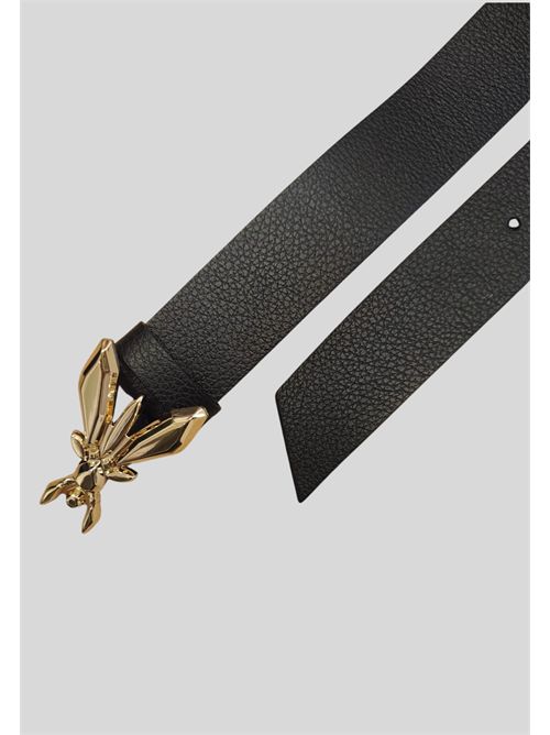 Hammered leather belt with fly buckle CW0471L001 PATRIZIA PEPE | CW0471L001K103