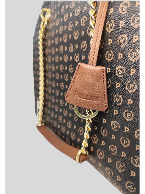  POLLINI | TE8408PP02Q1100DNERO- VIT MARRON