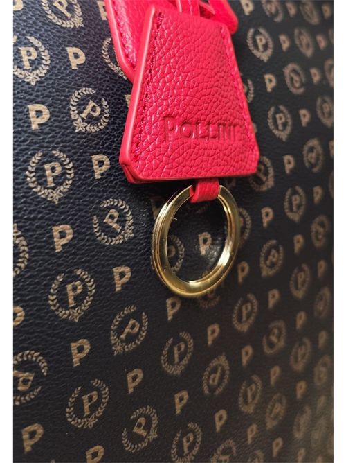 Elegant monogram shopper TE8427PP06Q1100B POLLINI | TE8427PP06Q1100BNERO