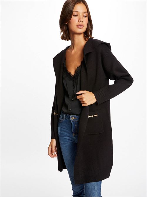 Long hooded cardigan MKE - MORGAN DE 