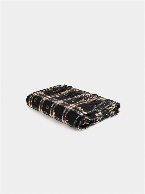 Sciarpa a quadri con frange 5CHIC MORGAN DE TOI | 5CHICNOIR-IVOIRE