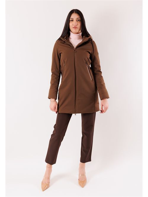 Technical coat with hood XD6751 HOX | XD6751QUARZO FUME