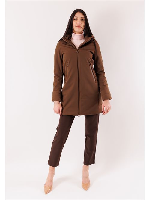 Technical coat with hood XD6751 HOX | XD6751QUARZO FUME