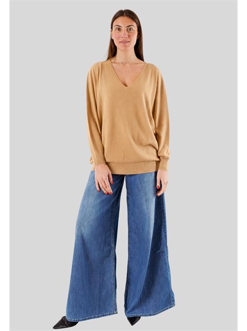 Maglia viscosa Scollo a V  linea morbida 3M0815C KONTATTO | 3M0815CBISCOTTO