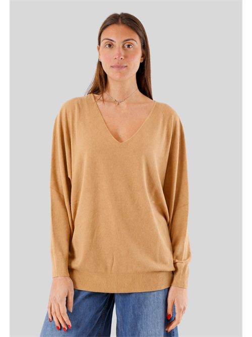 Maglia viscosa Scollo a V  linea morbida 3M0815C KONTATTO | 3M0815CBISCOTTO