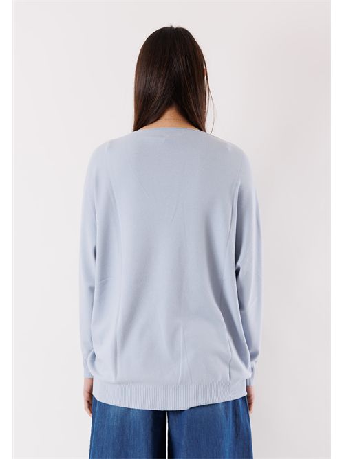 Maglia viscosa Scollo a V  linea morbida 3M0815C KONTATTO | 3M0815CCARTA ZUCCHERO