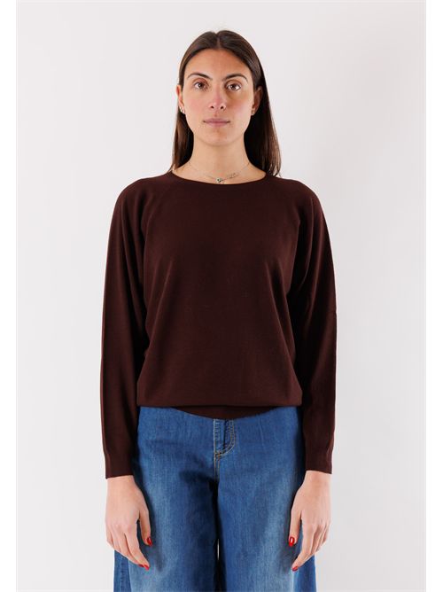 Maglia in filato leggero, taglio morbido 3M0820 KONTATTO | 3M0820CMOGANO