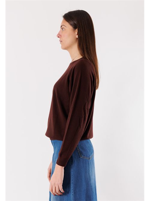 Maglia in filato leggero, taglio morbido 3M0820 KONTATTO | 3M0820CMOGANO