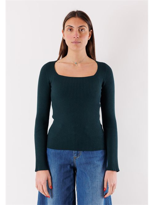 Ribbed sweater with square neckline 3M0830 KONTATTO | 3M0830CBOSCO