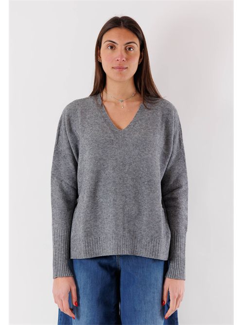 Maglia scollo a V Linea fluida 3M0842 KONTATTO | 3M0842CGRIGIO