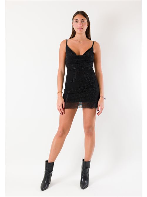 abitino corto con strass CHL103F KONTATTO | CHL103FNERO