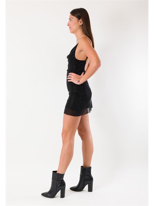 abitino corto con strass CHL103F KONTATTO | CHL103FNERO