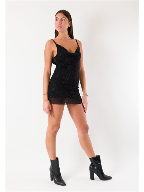 abitino corto con strass CHL103F KONTATTO | CHL103FNERO