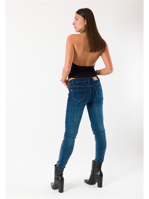 body scollo gronda con strass CHL108F KONTATTO | CHL108FARGENTO