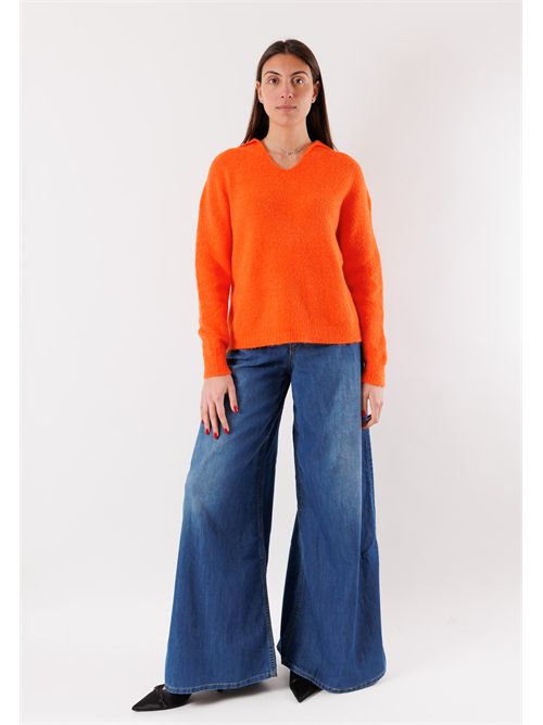 derby neckline sweater FA125N KONTATTO | FA125NARANCIO