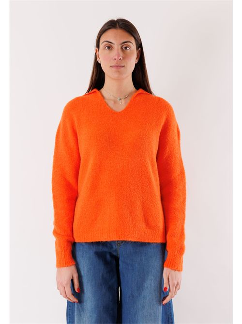 derby neckline sweater FA125N KONTATTO | FA125NARANCIO