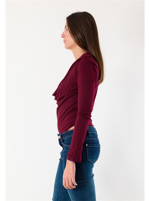 Body elegante drappeggiato MR5038 KONTATTO | MR5038FBORDEUX