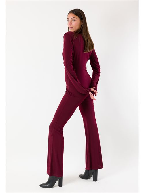 Tuta a zampa con spalline MR5039 KONTATTO | MR5039FBORDEAUX