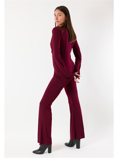 Tuta a zampa con spalline MR5039 KONTATTO | MR5039FBORDEAUX