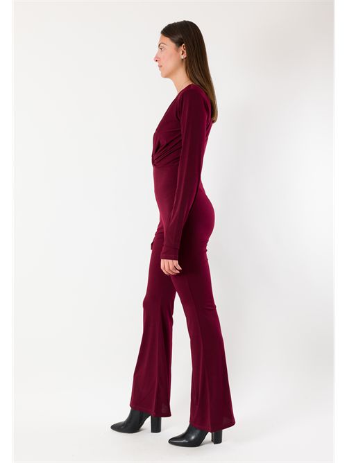 Tuta a zampa con spalline MR5039 KONTATTO | MR5039FBORDEAUX