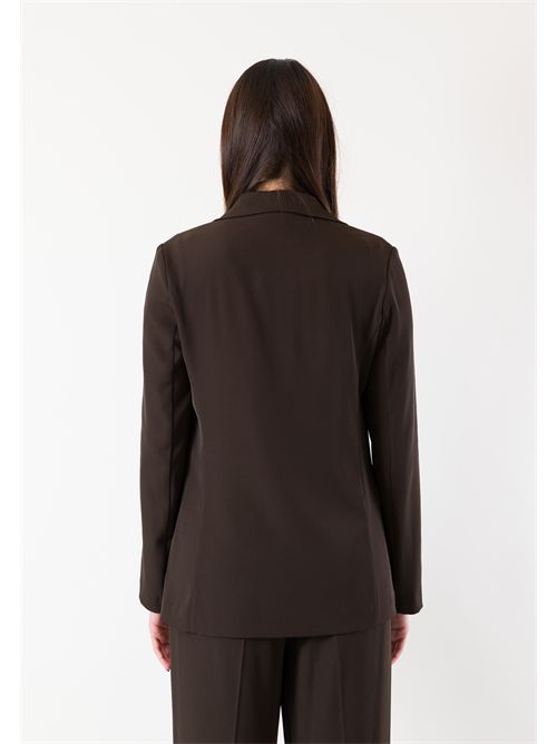 giacca con chiusura a barretta metallica AI25597 MESANGE | AI25597MORO