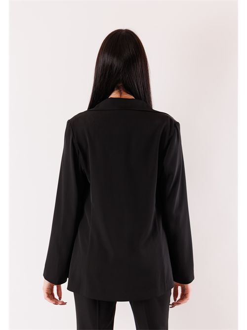 jacket with AI25597 metal bar closure MESANGE | AI25597NERO