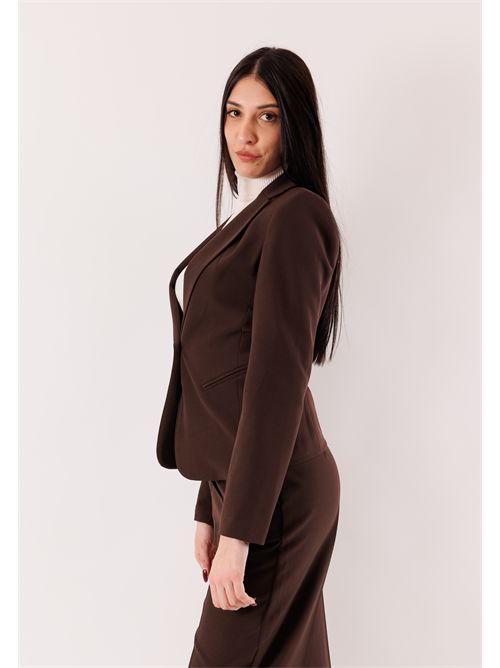 giacca monopetto con revers classico AI25601 MESANGE | AI25601MORO