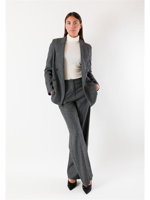 melange flannel jacket AI25643 MESANGE | AI25643BIANCO-NERO