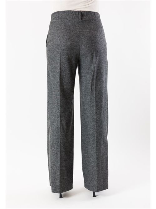 pantalone flanella melange AI25644 MESANGE | AI25644BIANCO-NERO