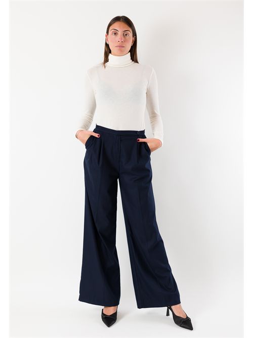plain flannel trousers AI25646 MESANGE | AI25646BLU