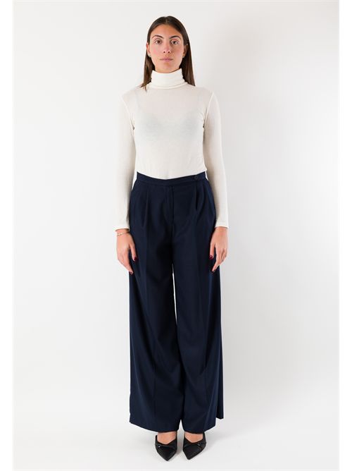 plain flannel trousers AI25646 MESANGE | AI25646BLU