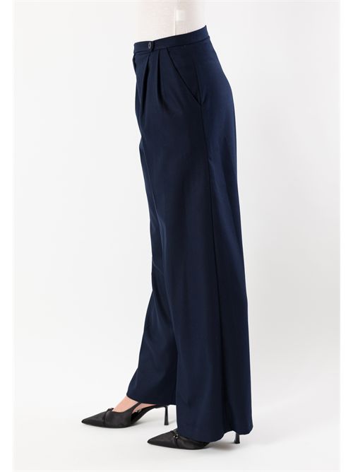 plain flannel trousers AI25646 MESANGE | AI25646BLU