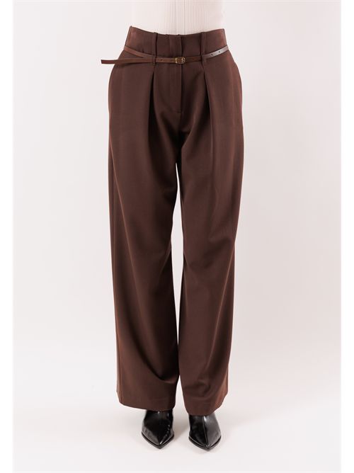 Pants with monoline belt AI25737 MESANGE | AI25737MORO