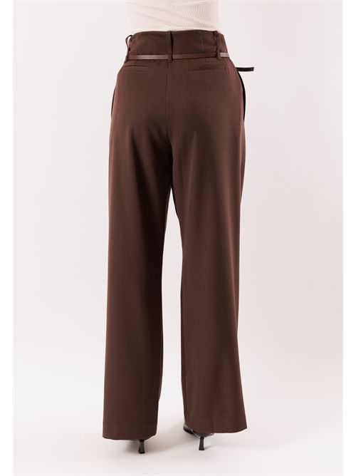 Pants with monoline belt AI25737 MESANGE | AI25737MORO