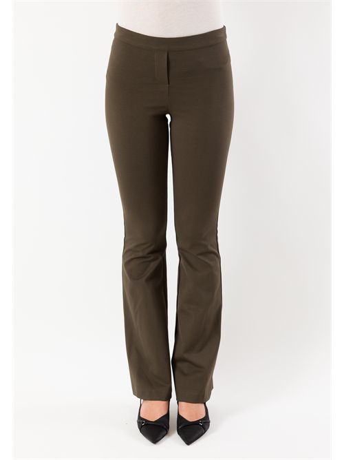 pantaloni a zampa punto milano AI25745 MESANGE | AI25745MILITARE