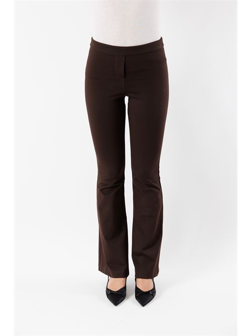 pantaloni a zampa punto milano AI25745 MESANGE | AI25745MORO