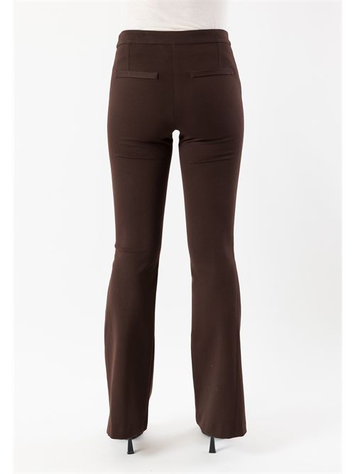 pantaloni a zampa punto milano AI25745 MESANGE | AI25745MORO