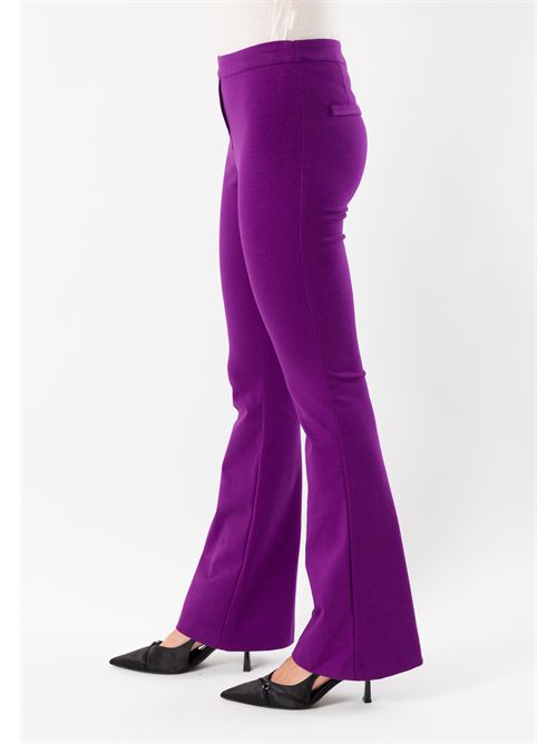 pantaloni a zampa punto milano AI25745 MESANGE | AI25745VIOLA