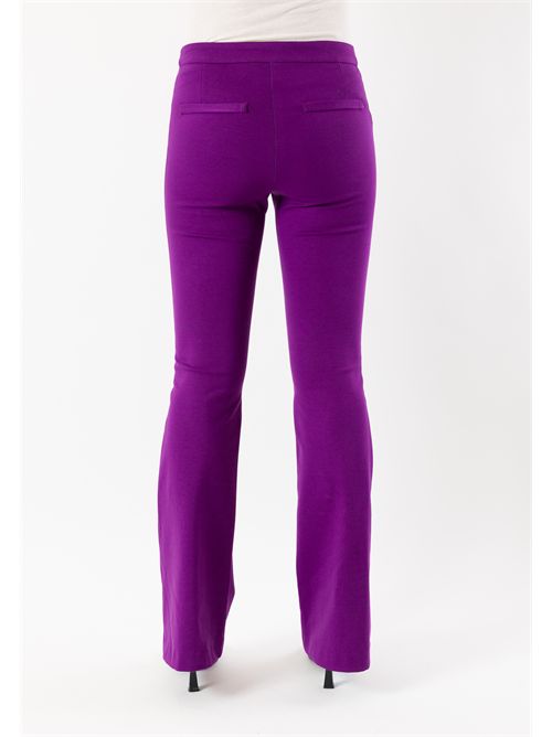 pantaloni a zampa punto milano AI25745 MESANGE | AI25745VIOLA
