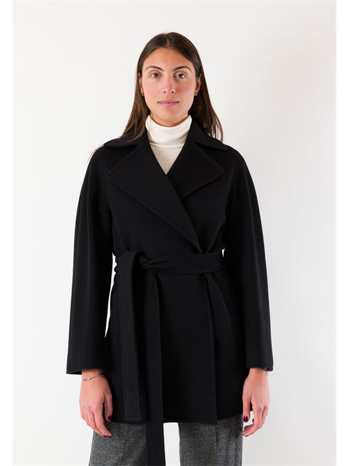 Elegant short coat in pure Italian wool. M62-80CV MESANGE | M62-80CVNERO