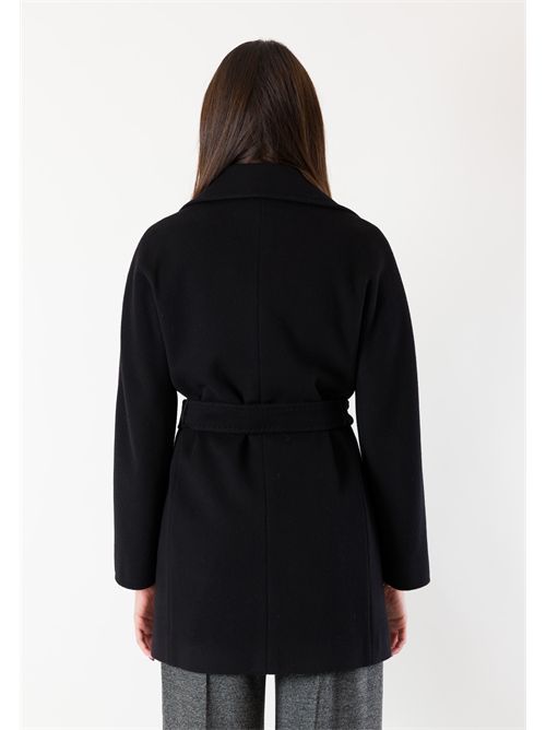 Elegant short coat in pure Italian wool. M62-80CV MESANGE | M62-80CVNERO