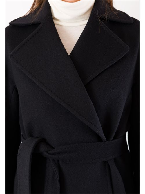 Elegant short coat in pure Italian wool. M62-80CV MESANGE | M62-80CVNERO