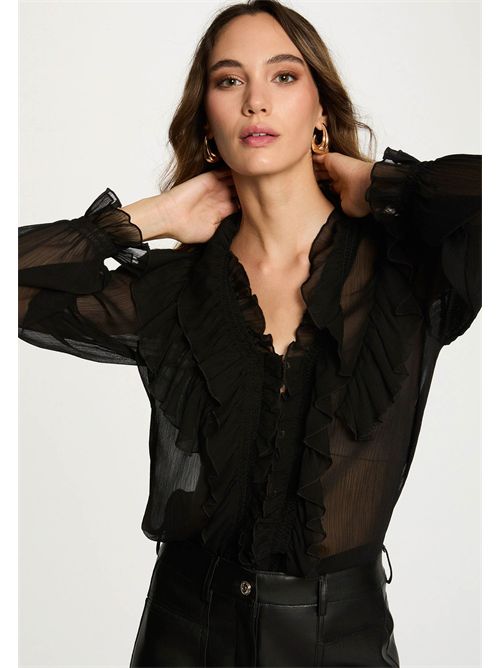 Camicia con ruches CATHY ( TAGLIE FRANCESI ) MORGAN DE TOI | CATHYNOIR