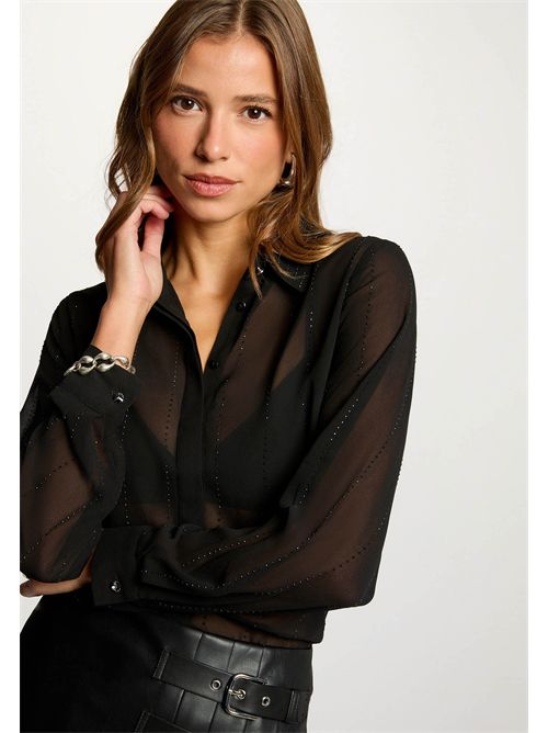 Camicia leggera in tessuto trasparente CIMARO ( TAGLIE FRANCESI ) MORGAN DE TOI | CIMARONOIR