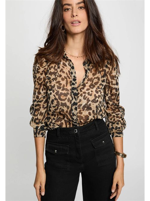 Camicia animalier leopardata in voile leggero CLION - TAGLIE FRANCESI MORGAN DE TOI | CLIONMULTICOLORE